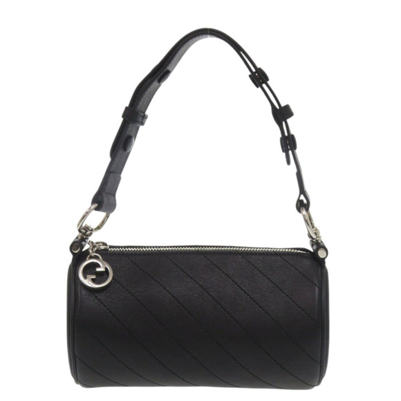GUCCI Black Leather Shoulder Bag